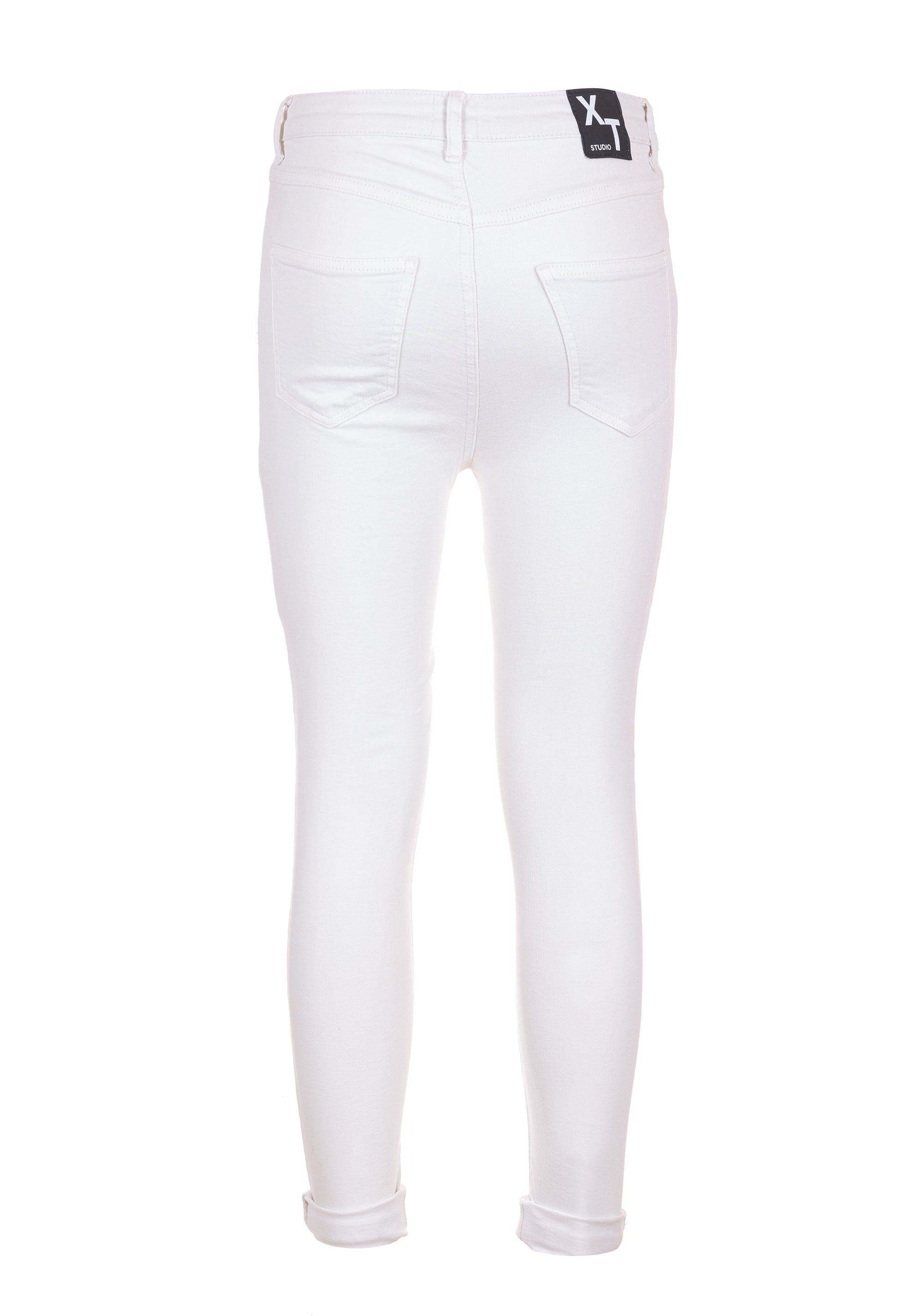Pantalone skinny in gabardine stretch XT-STUDIO X123SV1001W61501-108_2